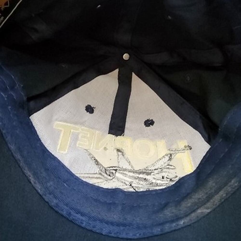 Eagle Crest F-18 Hornet Fighter Jet Baseball Cap Men's Adjustable Navy Blue - Picture 9 of 10